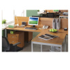 Офисный стол на металлокаркасе Юнитекс МП2 ФР С2 151 ВТ венге / серый