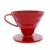 Воронка пластиковая для приготовления кофе Hario VD-02R Красная