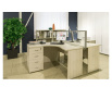 Офисный стол Юнитекс К.106 БП белый премиум