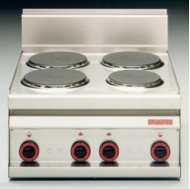 Плита электрическая LOTUS PC-6ET четырехконфорочная без жарочного шкафа (серия 65)
