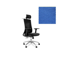 Кресло Юнитекс Pulse A PS/A/X/SL/3D/h ткань TW синяя