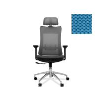 Кресло Юнитекс Pulse A PS/A/X/SL/3D/h ткань TW голубая