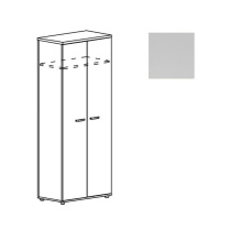 Шкаф для одежды (задняя стенка ДСП) Юнитекс А4 9317 СЕ серый