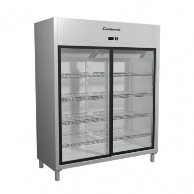 Шкаф холодильный Carboma R1400К (купе) INOX