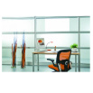 Офисный стол на металлокаркасе МП2 Юнитекс ФР С2 153 ВТ венге / серый