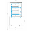 Витрина холодильная Carboma KC70 VM 0,6-1 LIGHT (версия 2.0) (9005-0109)