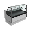 Витрина холодильная Carboma PRAIA 2 GC85 SM 1,25-1 с боковинами 9006-9005