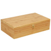 Набор массажных камней из базальта НК-2Б в коробке из бамбука (45 шт.) 