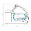 Витрина настольная для мягкого мороженого Carboma JOY 2 I83 VL 0,8-1 (0430)