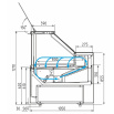 Витрина холодильная, динамика Carboma BAVARIA 3 GC111 VM 2,5-1 газлифт, без боковин (Мариель)