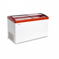 Морозильный ларь с гнутым стеклом Italfrost ЛВН 400 Г (СF 400 C) (красный)