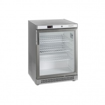 Шкаф холодильный со стеклом Tefcold UR200SG нержавеющий