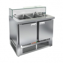 Стол холодильный для салатов (саладетта) HICOLD SLE3-11GN низкое стекло