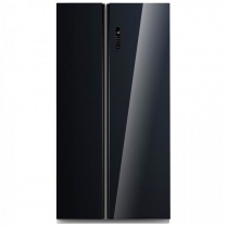 Холодильник Side-by-side с черными стеклянными дверьми Бирюса SBS 587 BG
