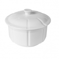 Чаша фарфор для супа CAMEO IMPERIAL WHITE с крышкой 180МЛ D8,3СМ H9,5СМ 210-334