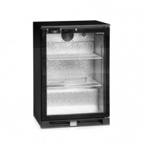 Шкаф холодильный со стеклом Tefcold DB125H-I барный черный