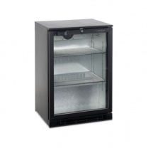 Шкаф холодильный со стеклом Tefcold BA15H-I барный черный