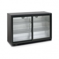 Шкаф холодильный со стеклом Tefcold BA30S-2-P барный черный