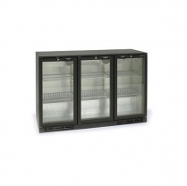 Шкаф холодильный со стеклом Tefcold BA30S-3-P барный черный