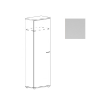 Шкаф для одежды узкий Юнитекс А4 9308 СЕ серый