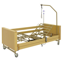 Кровать электрическая MED-MOS YG-1 (ЛДСП светлое дерево) с металлическими ламелями