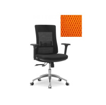 Кресло персонала Юнитекс Pulse A X/SL/3D ткань TW оранжевая