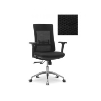 Кресло персонала Юнитекс Pulse A X/SL/3D ткань TW черная