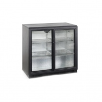 Шкаф холодильный со стеклом Tefcold BA25S барный черный