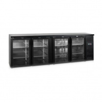 Шкаф холодильный со стеклом Tefcold CBC410G барный черный