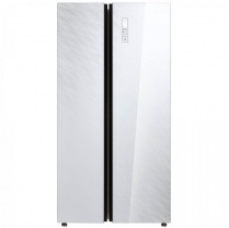 Холодильник Side-by-side с белыми стеклянными дверьми Бирюса SBS 587 WG 