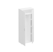Шкаф для одежды с дополнением Юнитекс КОМФОРТ МП2 К.531 ДШ белый премиум