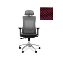 Кресло Юнитекс Pulse A PS/A/X/SL/3D/h ткань TW бордовая