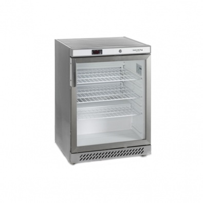 Шкаф холодильный со стеклом Tefcold UR200SG нержавеющий