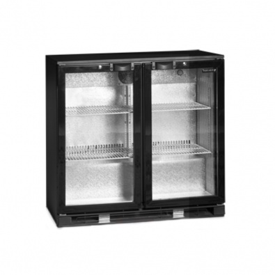 Шкаф холодильный со стеклом Tefcold DB200H-I барный черный