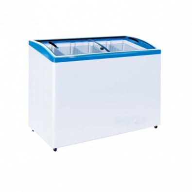 Морозильный ларь с гнутым стеклом Italfrost ЛВН 300 Г (СF 300 C) (синий)