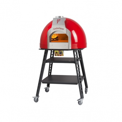 Печь для пиццы газовая с подом Ø75 см на стенде Valoriani Baby 75 Gas manual burner with stand