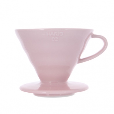 Воронка керамическая для приготовления кофе HARIO 3VDC-02-PPR-UEX, розовая
