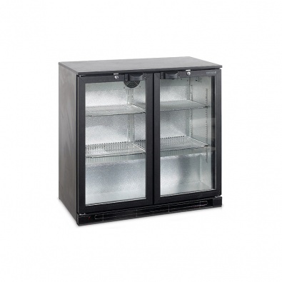 Шкаф холодильный со стеклом Tefcold BA20H барный черный
