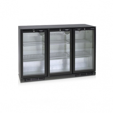 Шкаф холодильный со стеклом Tefcold BA30H-P барный черный