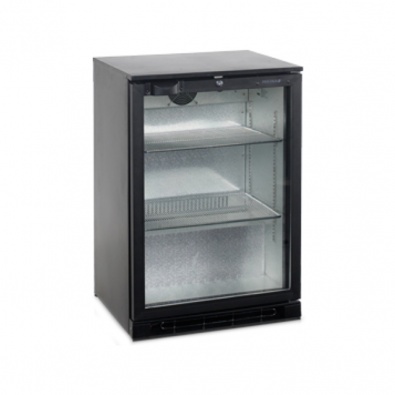 Шкаф холодильный со стеклом Tefcold BA15H-I барный черный