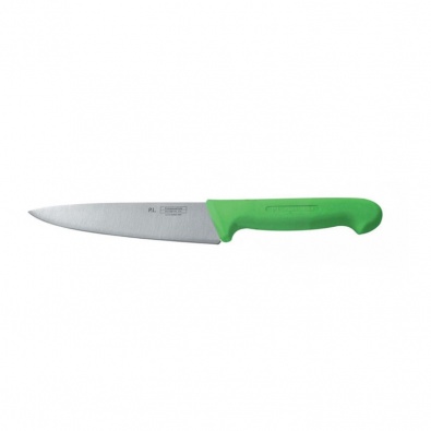 Нож PRO-Line поварской, зеленая пластиковая ручка, 16 см, P.L. Proff Cuisine