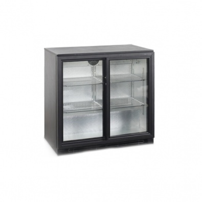 Шкаф холодильный со стеклом Tefcold BA25S барный черный