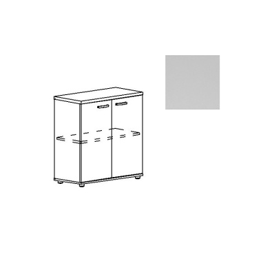 Шкаф низкий закрытый Юнитекс А4 9351 СЕ серый