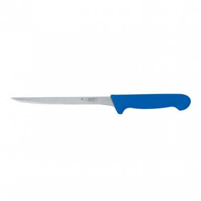 Нож PRO-Line филейный 20 см, синяя пластиковая ручка, P.L. Proff Cuisine