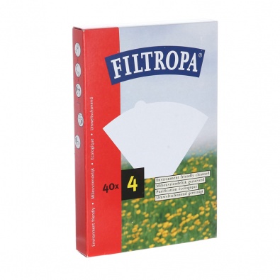 Фильтры Filtropa для кофеварок 04/40 белые 40шт.